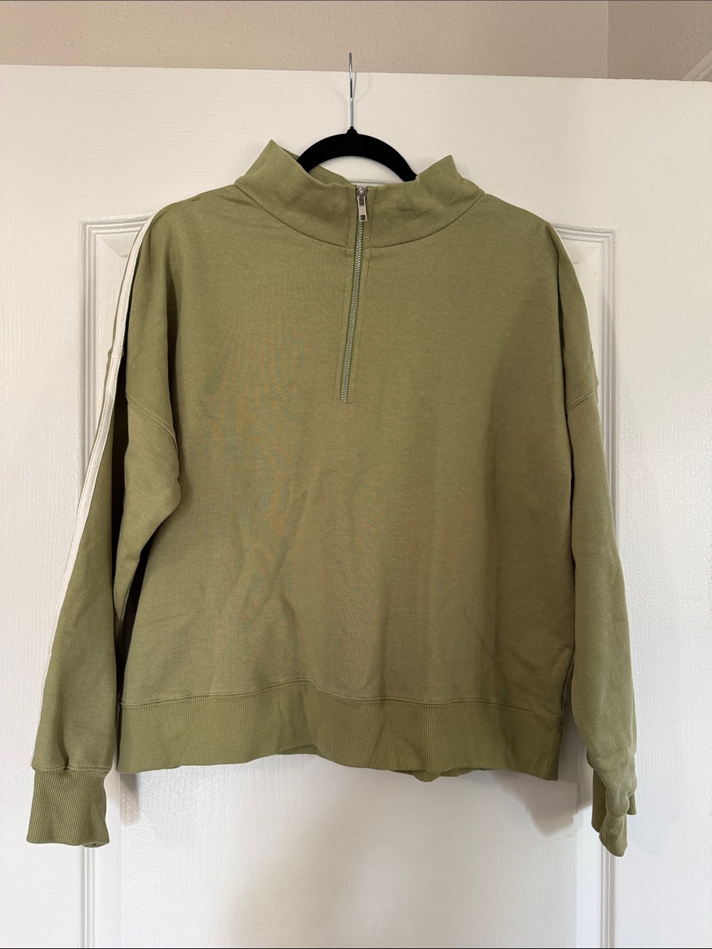acacia swimwear Olive Green Half-Zip Sweater